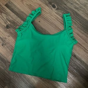 Kortni Jeane Flutter Top in True Green